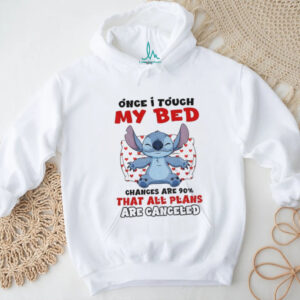 Stitch once I touch my bed chances are 90% that all plans are canceled shirt Stitch once I touch my bed chances are 90% that all plans are canceled shirt