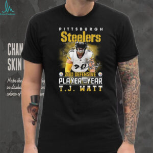 T.J. Watt 2021 NFL Defensive Player of the Year Pittsburgh Steelers T Shirt T.J. Watt 2021 NFL Defensive Player of the Year Pittsburgh Steelers T Shirt