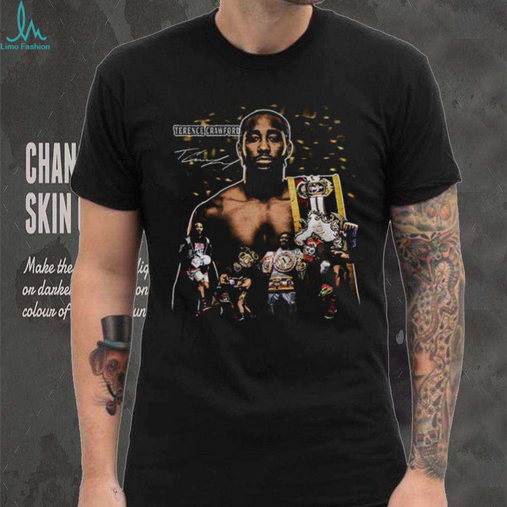 Terence Crawford Bud Pound 4 Pound Choice of Champions graphic signature shirt Terence Crawford Bud Pound 4 Pound Choice of Champions graphic signature shirt