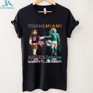 Texas A&M Aggies & Miami Dolphins Game Day T Shirt