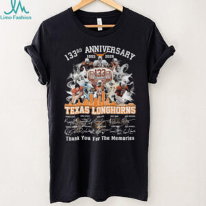 Texas Longhorns 133rd Anniversary 1893 2026 Thank You For The Memories T Shirt