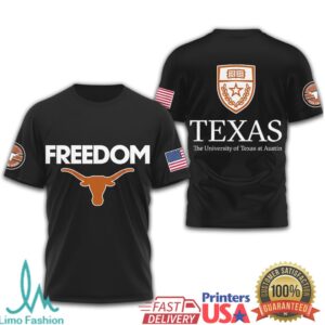 Texas Longhorns Official NCAA Freedom 3D Shirt Texas Longhorns Official NCAA Freedom 3D Shirt