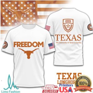 Texas Longhorns Official NCAA Freedom 3D Shirt