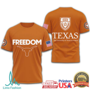 Texas Longhorns Official NCAA Freedom 3D Shirt