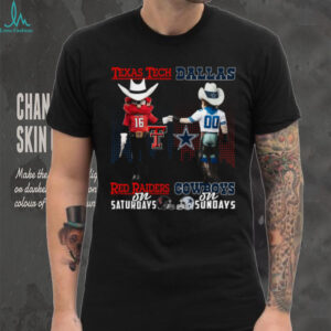 Texas Tech Red Raiders on Saturdays x Dallas Cowboys on Sundays Mascot T Shirt