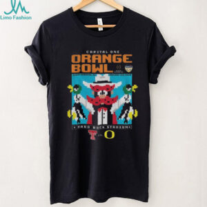 Texas Tech Red Raiders vs Oregon Ducks 2025 Orange Bowl Capital One 8bit shirt