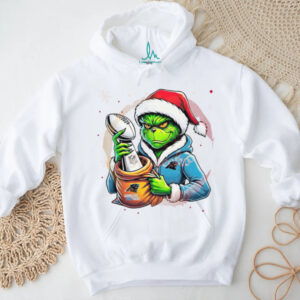 The Grinch Carolina Panthers Steal Super Bowl T shirt, The Grinch Stealing Football Trophy T shirt