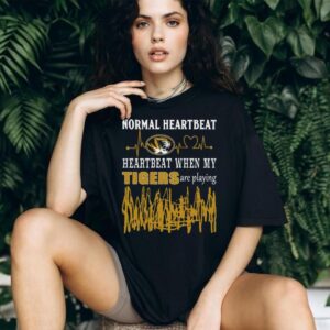 Tigers Fan Game Day Heartbeat Tee
