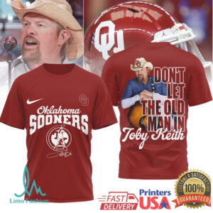 Toby Keith Don't Let The Old Man In Oklahoma Sooners T Shirt