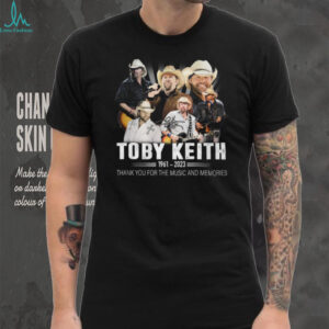 Toby Keith Thank You For The Music And Memories Memorial T Shirt