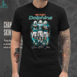 Tua Tagovailoa, Jaylen Waddle, Tyreek Hill Miami Dolphins Fan Gear Tee