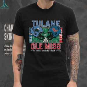 Tulane Green Wave vs Ole Miss Rebels 2025 College Football Playoff Vaught Hemingway Stadium shirt