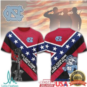 UNC Rameses Confederate Flag Military Tribute T Shirt UNC Rameses Confederate Flag Military Tribute T Shirt