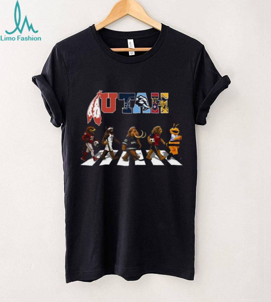 Utah Sports Teams Abbey Road Parody T Shirt Recovered Utah Sports Teams Abbey Road Parody T Shirt Recovered