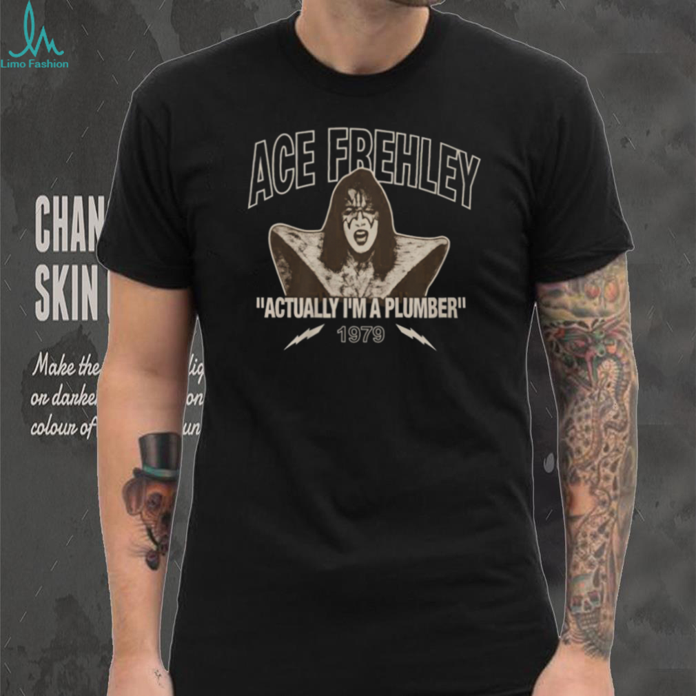 VINTAGE Ace Frehley Space Ace Bear Actually I’m A Plumber T Shirt VINTAGE Ace Frehley Space Ace Bear Actually I’m A Plumber T Shirt