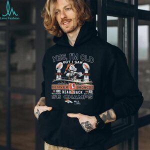 Vintage Denver Broncos Back to Back Super Bowl Champions T Shirt