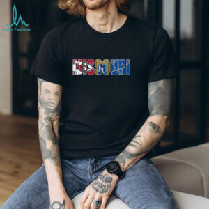 Vintage Distressed Missouri State Flag Shirt