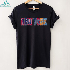 Vintage New York Men NY Blue Orange Retro T Shirt