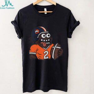 Vintage Style Denver Broncos Cartoon Football Player T Shirt Vintage Style Denver Broncos Cartoon Football Player T Shirt
