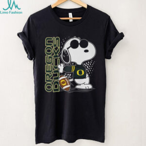 Vintage Style Oregon Ducks Snoopy and Woodstock Graphic Tee T Shirt