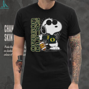 Vintage Style Oregon Ducks Snoopy and Woodstock Graphic Tee T Shirt