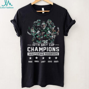 Vintage Style Saskatchewan Roughriders 112th Grey Cup Winners Shirt