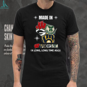 Vintage Style Wisconsin Sports Fan T Shirt Recovered