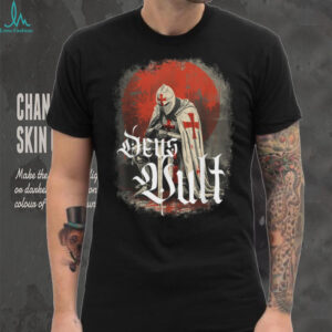 Vintage Templar Crusade Knight Deus Vult T Shirt