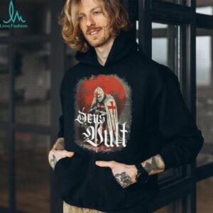 Vintage Templar Crusade Knight Deus Vult T Shirt