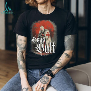 Vintage Templar Crusade Knight Deus Vult T Shirt