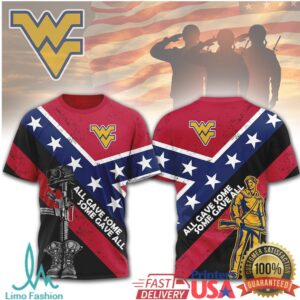 West Virginia Mountaineers All Gave Some Some Gave All Confederate Flag Tribute T Shirt West Virginia Mountaineers All Gave Some Some Gave All Confederate Flag Tribute T Shirt