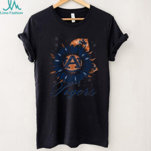 Women's Auburn Blue & Orange Sunflower Shirt