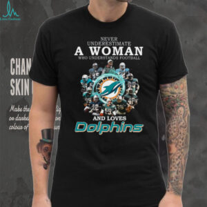 Womens Miami Dolphins Football Fan Shirt Funny Graphic Tee Gift Idea