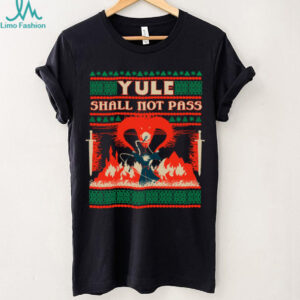 Yule Shall Not Pass Wizard Battle Festive Fantasy Graphic Sweatshirt