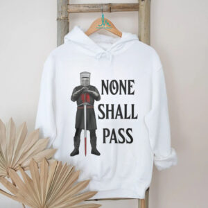 Monty Python Black Knight None Shall Pass White Tshirt Monty Python Black Knight None Shall Pass White Tshirt