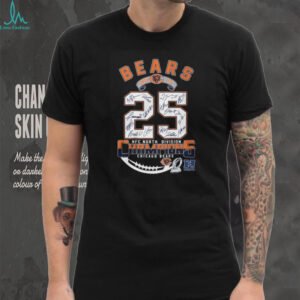 2025 NFC North Division Champions Chicago Bears All Signatures T Shirt