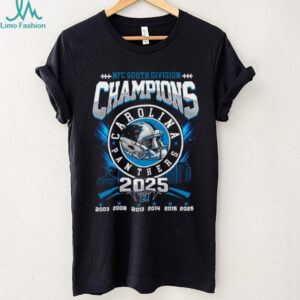 2025 NFC South Division Champions Carolina Panthers T Shirt