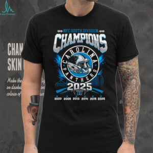 2025 NFC South Division Champions Carolina Panthers T Shirt