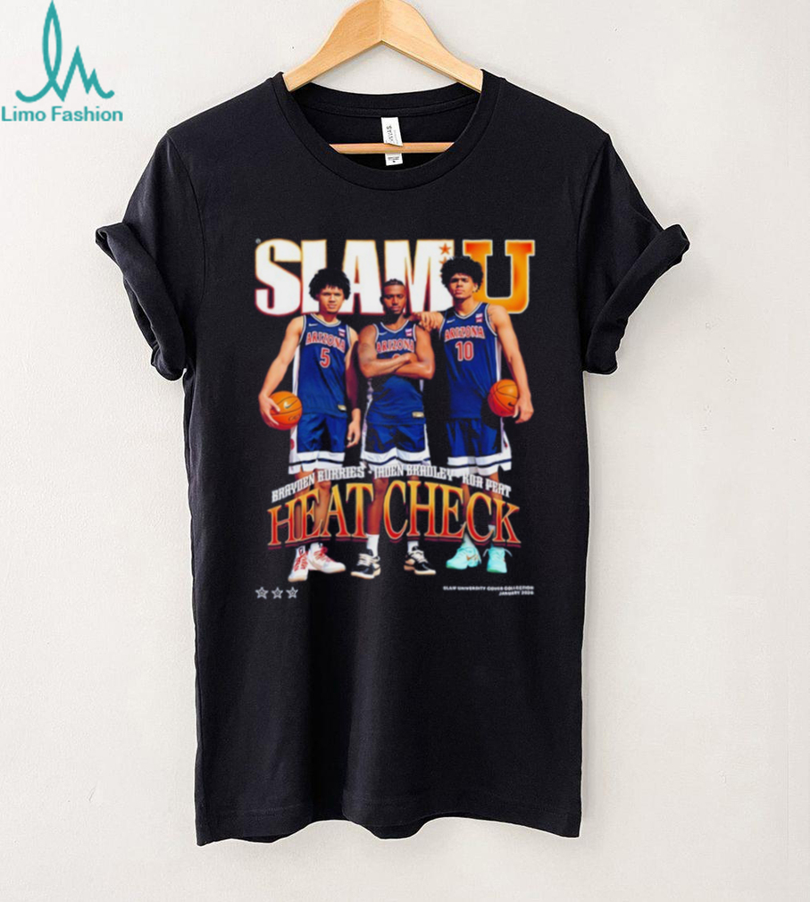 SlamU Heat Check Basketball T Shirt Brayden Burries & Jaden Bradley Sports Tee SlamU Heat Check Basketball T Shirt Brayden Burries & Jaden Bradley Sports Tee