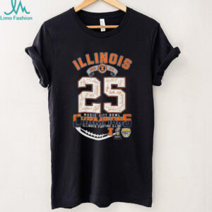 Official Illinois Fighting Illini 2025 Music City Bowl Champions T Shirt