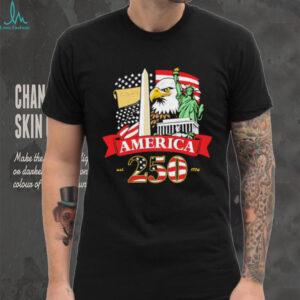 America 250th Anniversary Patriotic Eagle & Statue of Liberty 1776 T Shirt