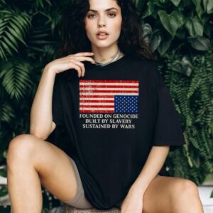 American Flag Distressed Social Justice Message Shirt