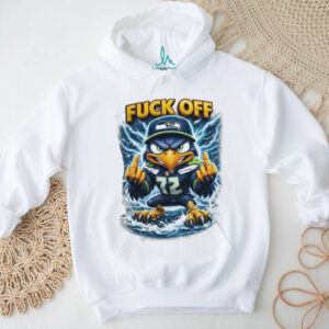 Angry Seattle Seahawks Mascot “Fuck Off” Middle Finger T Shirt