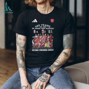 Arsenal 140 Years of Pride and Passion Commemorative T Shirt