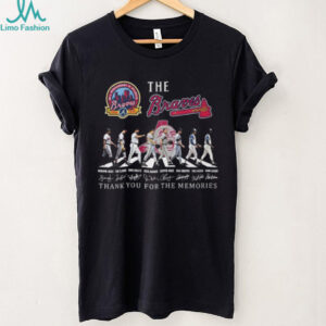 Atlanta Braves 60th Anniversary Abbey Road Signature Thank You For The Memories Tee