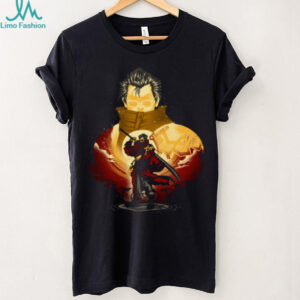 Auron Final Fantasy X Samurai Anime Silhouette Character T Shirt