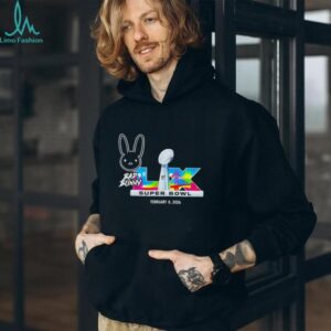 Bad Bunny Super Bowl LIX 2026 Commemorative Logo Black T Shirt