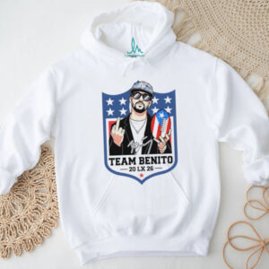 Bad Bunny middle finger Team Benito Bowl 2026 Halftime Show Puerto Rico NFL Football shirt
