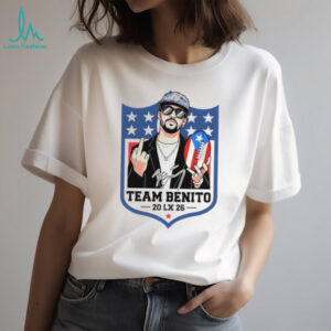 Bad Bunny middle finger Team Benito Bowl 2026 Halftime Show Puerto Rico NFL Football shirt