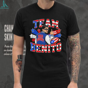 Bad Bunny middle finger Team Benito Puerto Rico Super Bowl LIX Football shirt